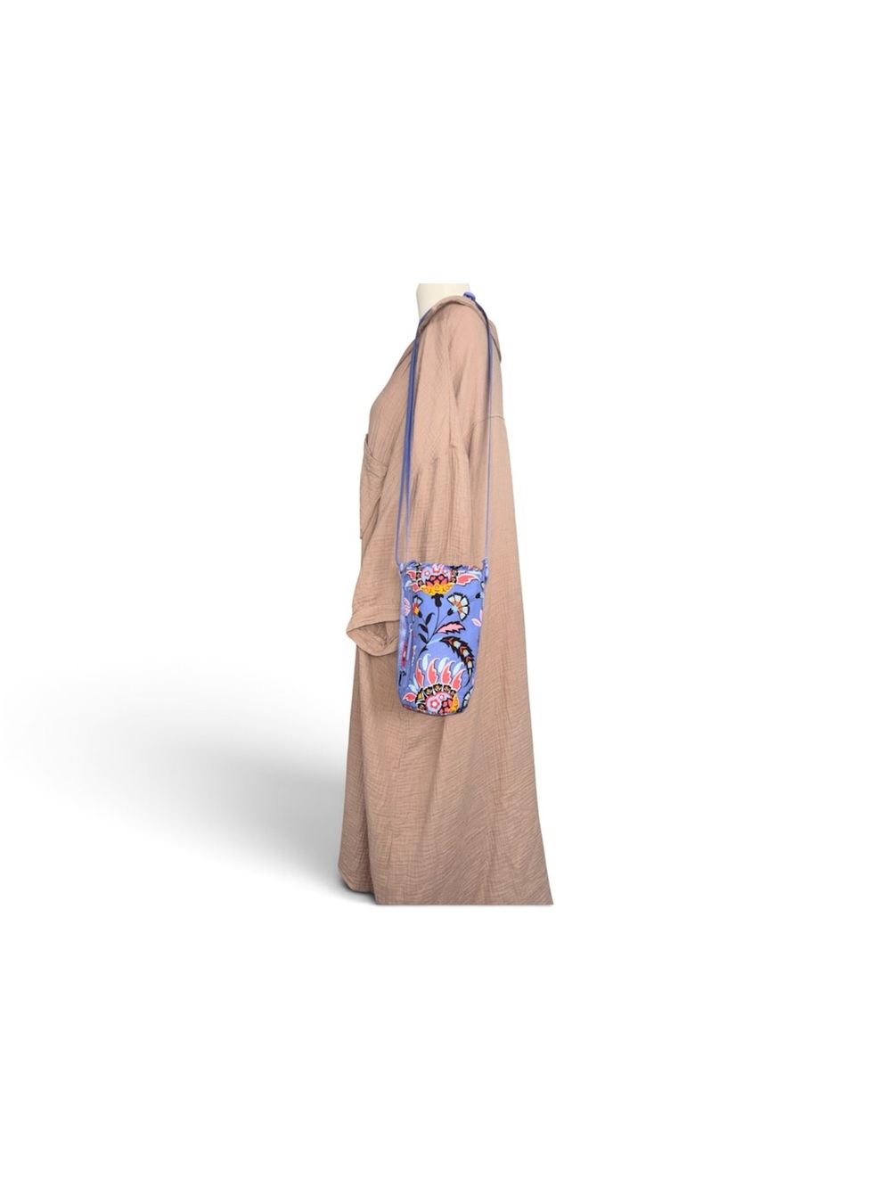 Vera Bradley Blue Floral Tall Crossbody
